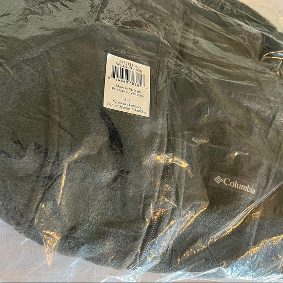S NEW Columbia Benton Springs Fleece Jacket Dark Gray Full Zipper Women's Winter - Picture 2 of 9